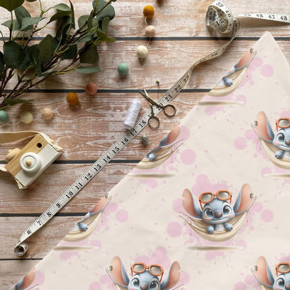 Hängematten Zauber Rosa Kinderstoff auf Jersey – Mädchen in Hängematte OEKO‑TEX 100
