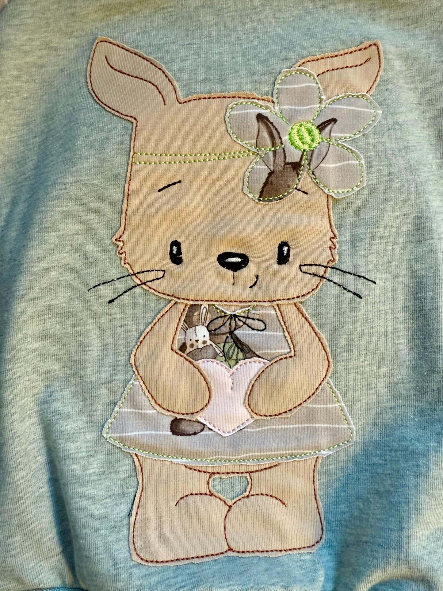 Baby Pullover mit Hasenmuster, Jersey, Größe 80
