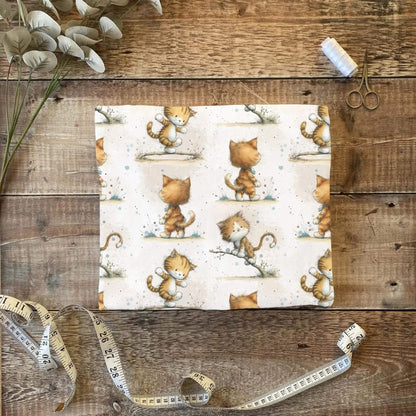 Kuschelpfote Babystoff OEKO TEX 100 Stoff Meterware für Kleidung Decken und Accessoires
