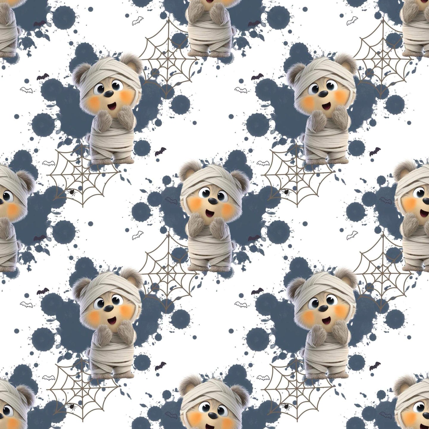 French Terry Meterware mit verspieltem Halloween-Motiv – perfekt für Pullover & Pumphosen