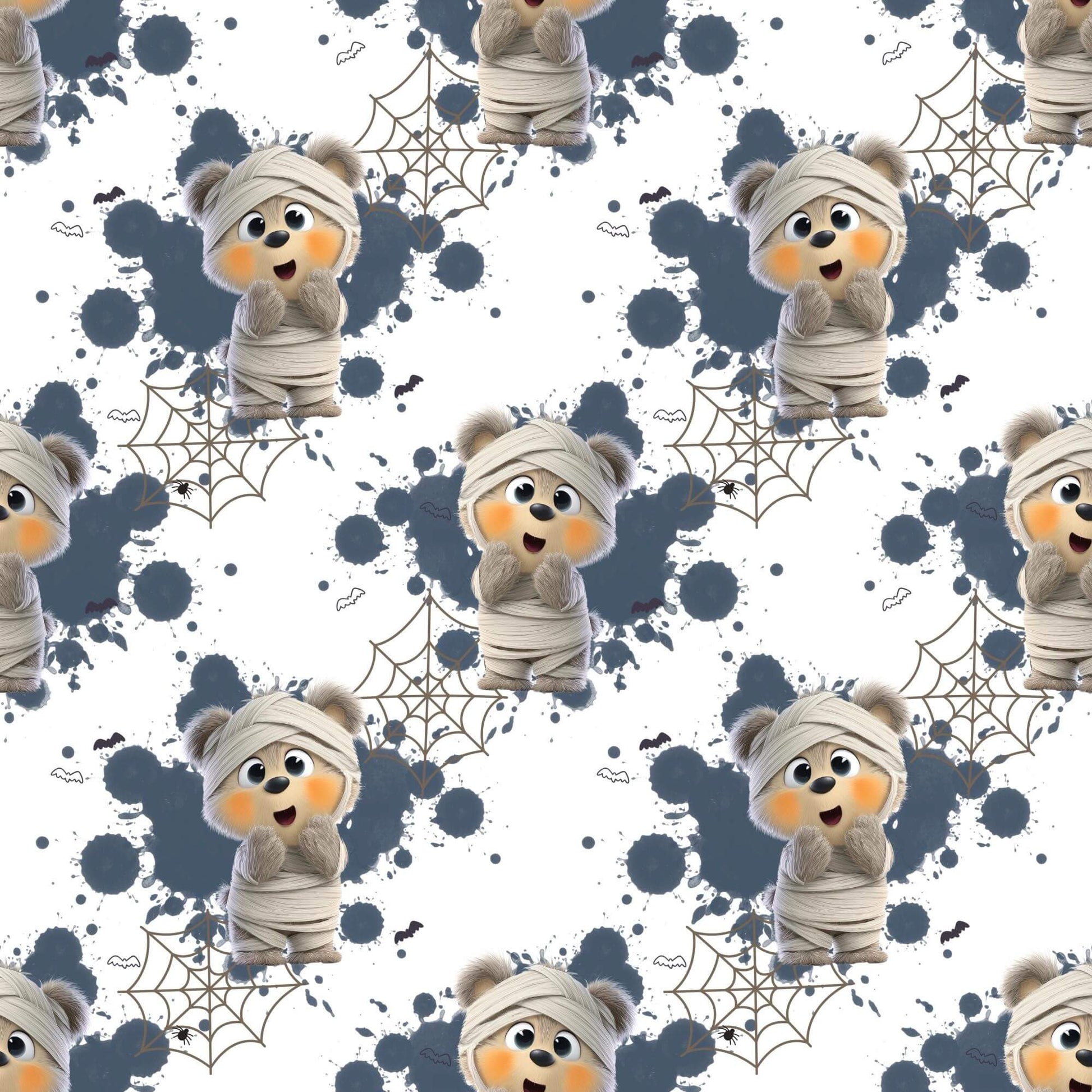 French Terry Meterware mit verspieltem Halloween-Motiv – perfekt für Pullover & Pumphosen