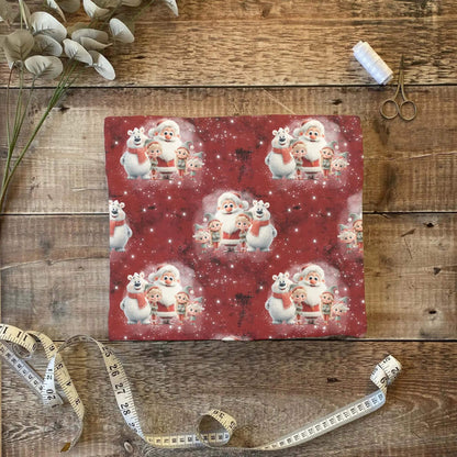 Jersey Kinderstoff mit winterlichem Motiv – OEKO-TEX zertifiziert & liebevoll illustriert