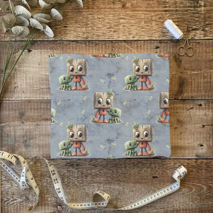 „Jersey Kinderstoff mit Blockheld – OEKO‑TEX zertifiziert & weich“