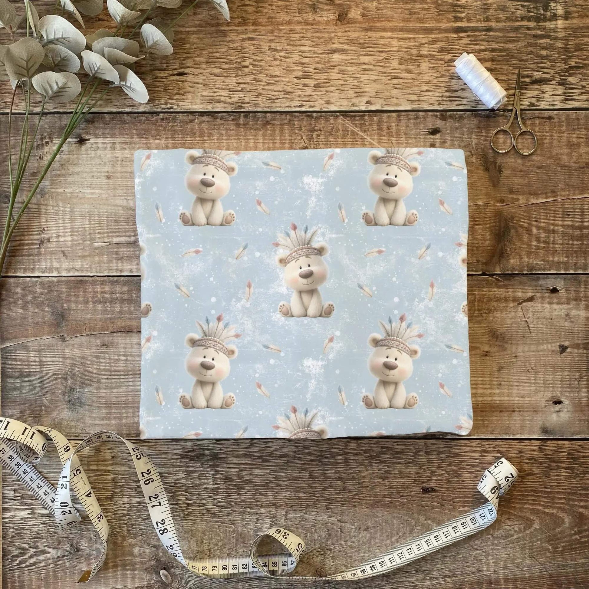 „Jersey Kinderstoff mit Boho Motiv – OEKO-TEX zertifiziert & liebevoll illustriert“