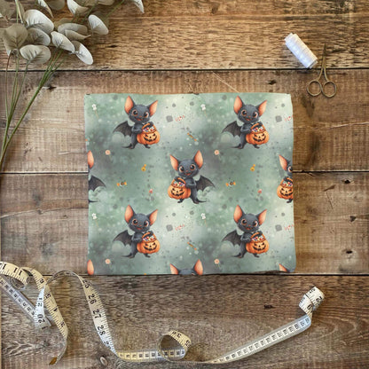 „Jersey Kinderstoff mit Fledermaus Motiv – OEKO-TEX zertifiziert & liebevoll illustriert“