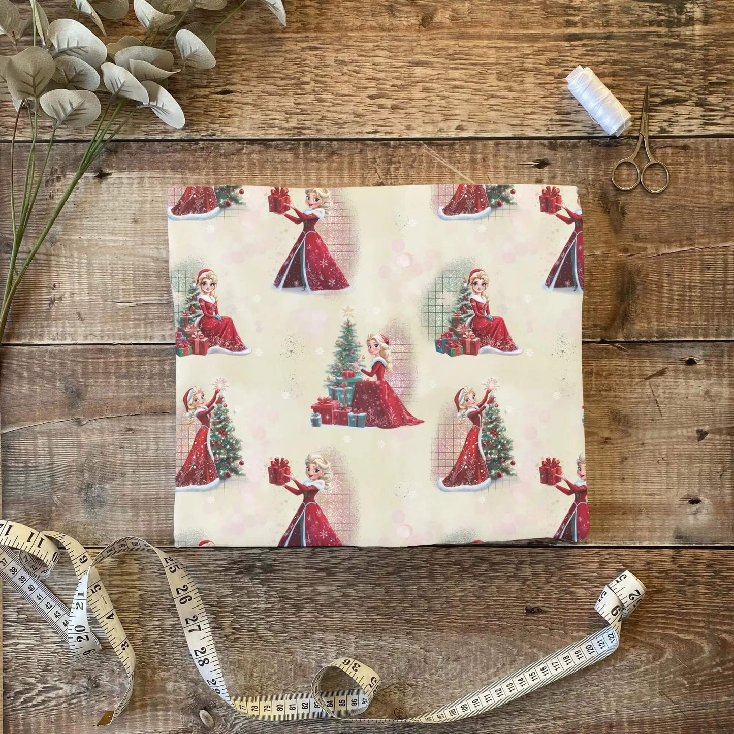 „Jersey Kinderstoff mit Weihnachtsmotiv – OEKO-TEX zertifiziert & liebevoll illustriert“