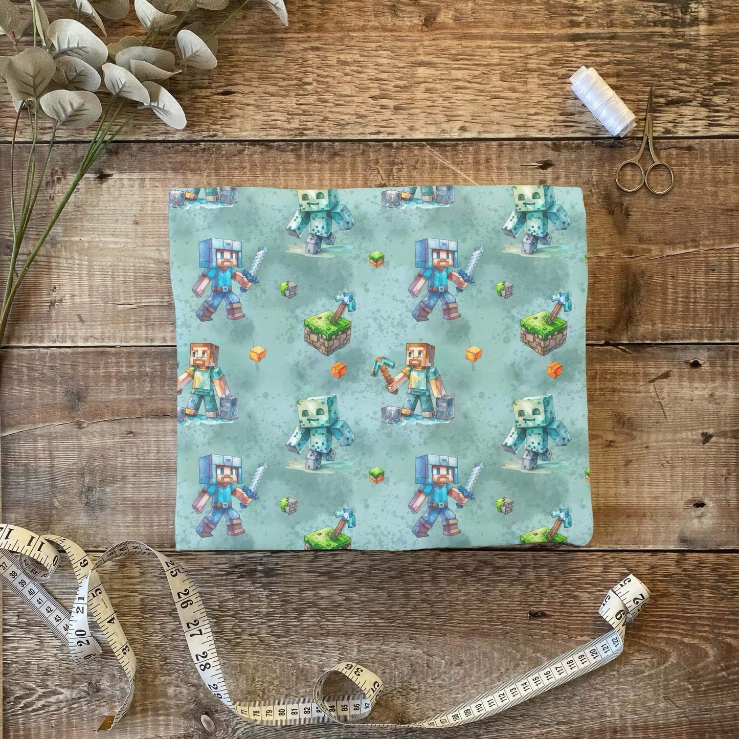 „Jersey Kinderstoff mit Blockmotiv – OEKO-TEX zertifiziert & liebevoll illustriert“