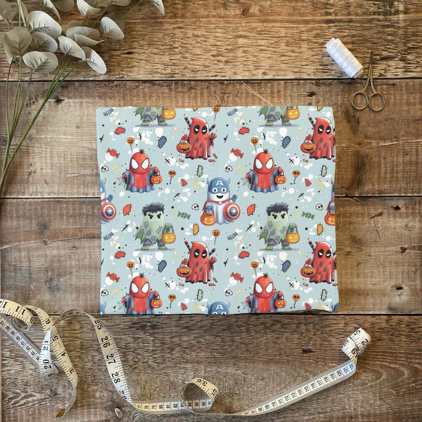 „Jersey Kinderstoff mit Halloweenmotiv – OEKO-TEX zertifiziert & vielseitig kombinierbar“