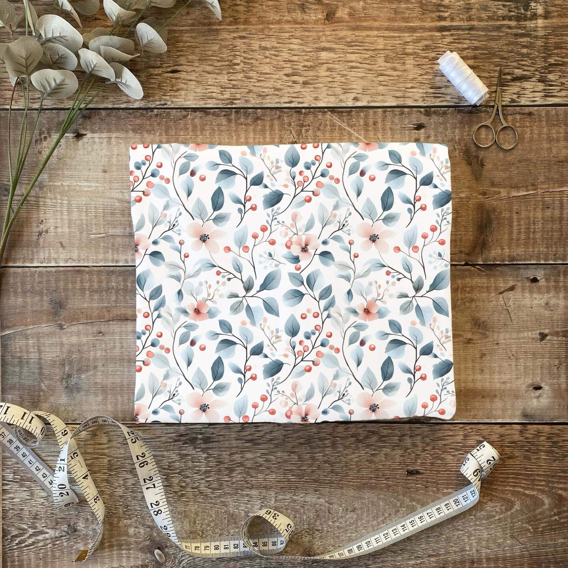 „Jersey Kinderstoff mit Blumenmotiv – OEKO-TEX zertifiziert & liebevoll illustriert“