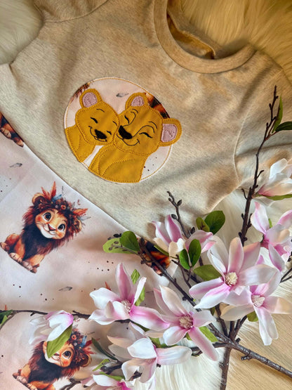 Digitale Stickdatei Loewen – verschiedene Groessen und Formate verfuegbar