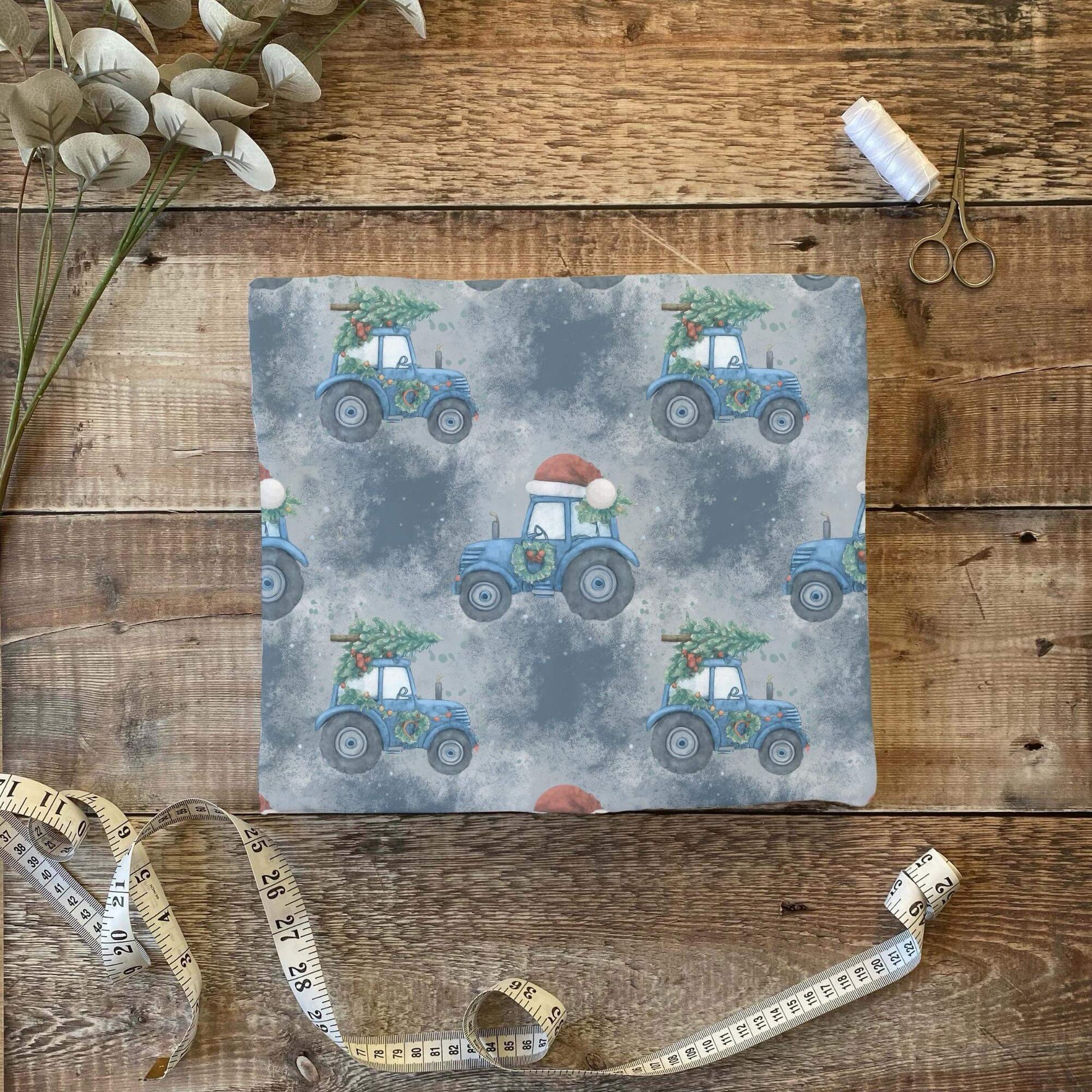 Kinderstoff mit Traktormotiv als 0,5m Sofortkauf Lagerware