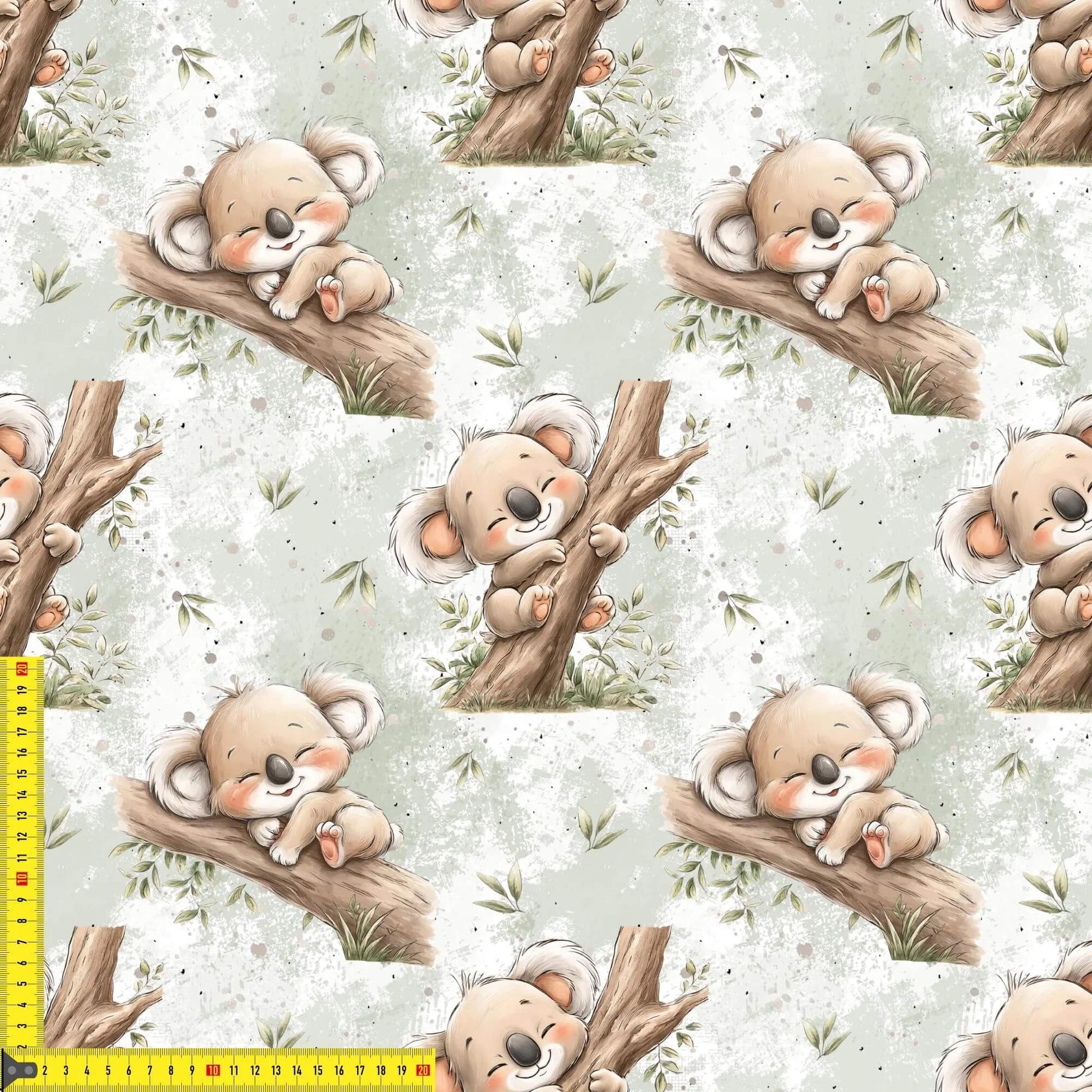 Koala Kuscheltraum Kinderstoff auf Jersey – Koala‑Motiv OEKO‑TEX 100
