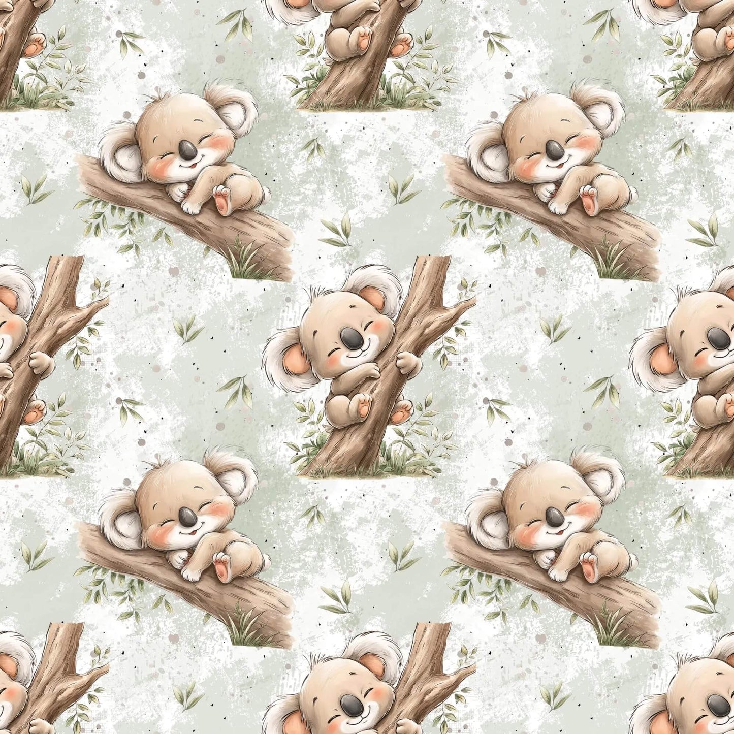 Koala Kuscheltraum Musselin – leichter Stoff für Baby‑ und Kinderkleidung
