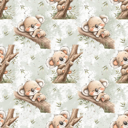 Koala Kuscheltraum Musselin – leichter Stoff für Baby‑ und Kinderkleidung
