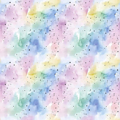 Kombi Regenbogen Einhorn Softshell – robuster Stoff mit Aquarell‑Design
