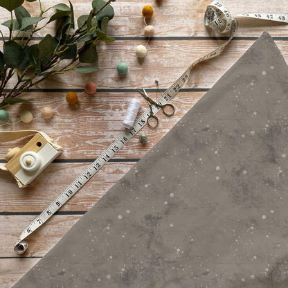 „Kombi Stoff Dunkelbraun Meterware – ideal für Kinderkleidung & Tiermotive“