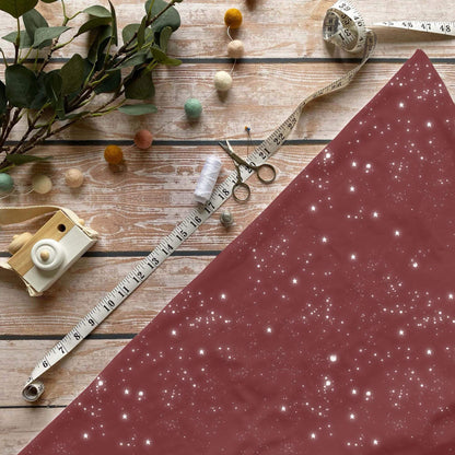 „Kombi Stoff Rot Meterware – ideal für Kinderkleidung & Weihnachtsmotive“