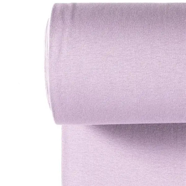 OEKO TEX 100 Bündchen Meterware Lavendel – 0,5m Stoff für DIY Ideen