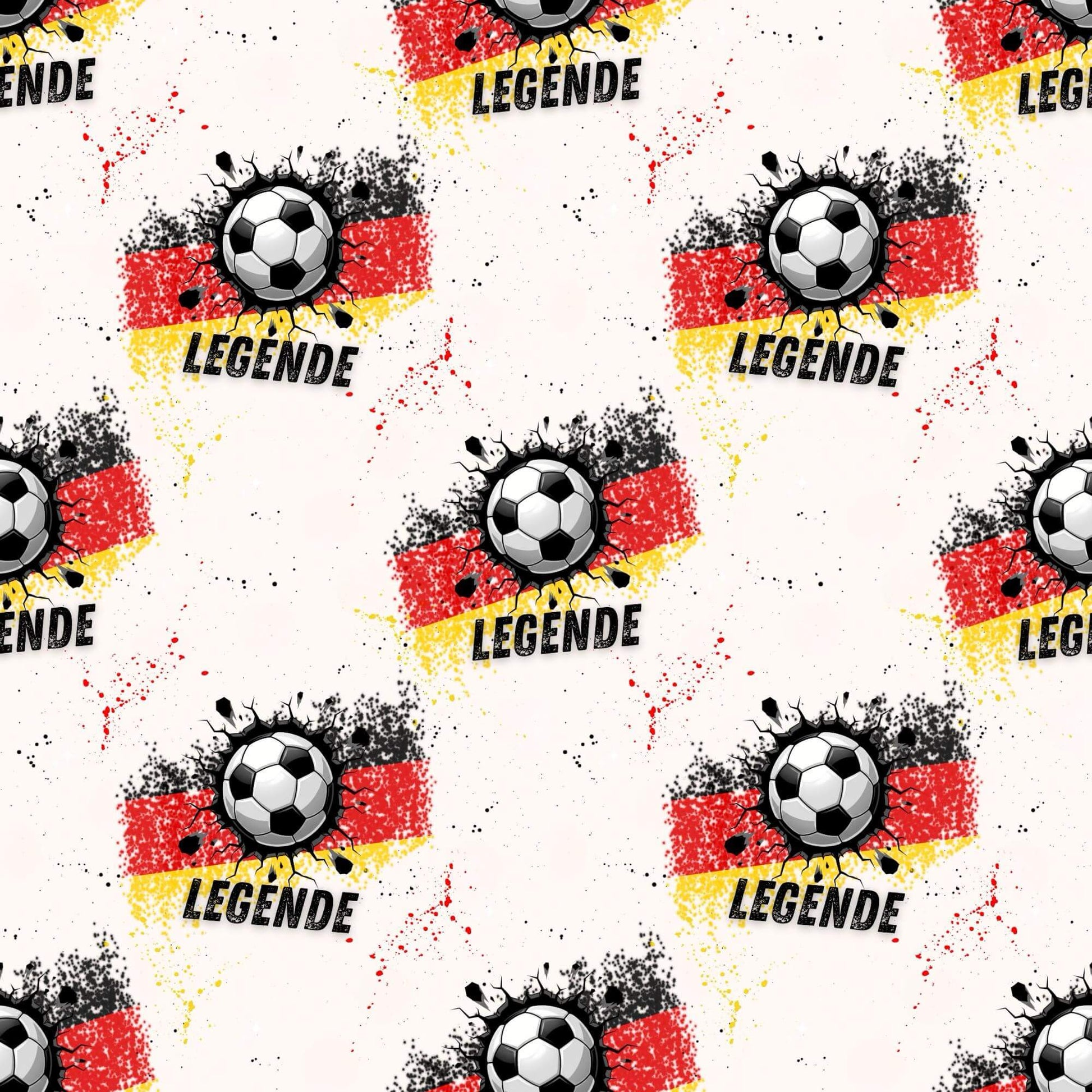 Legenden am Ball Softshell – robuster Stoff mit Fußballmotiv
