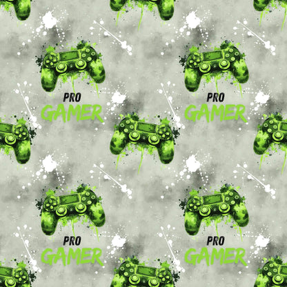 Musselin mit Pro Gamer Motiv für leichte Sommerkleidung