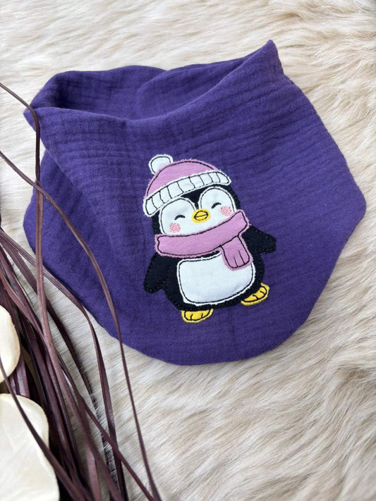 Stickdatei Winter Pinguin für Babykleidung – digitaler Download