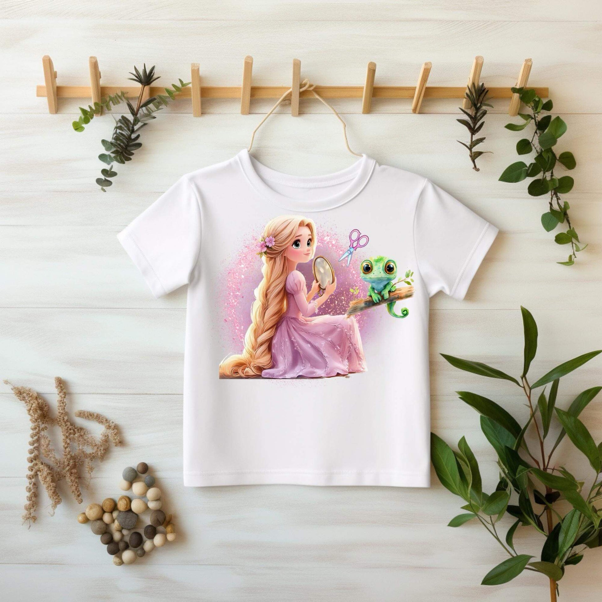 Freundinnen Rosa DTF Bügelbild 16x19 cm auf weißem Kinder Pullover

