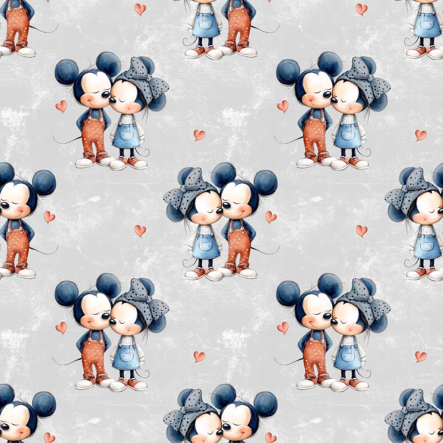 Mäuseliebe Musselin – leichter Stoff für Baby‑ und Kinderkleidung im Nostalgielook
