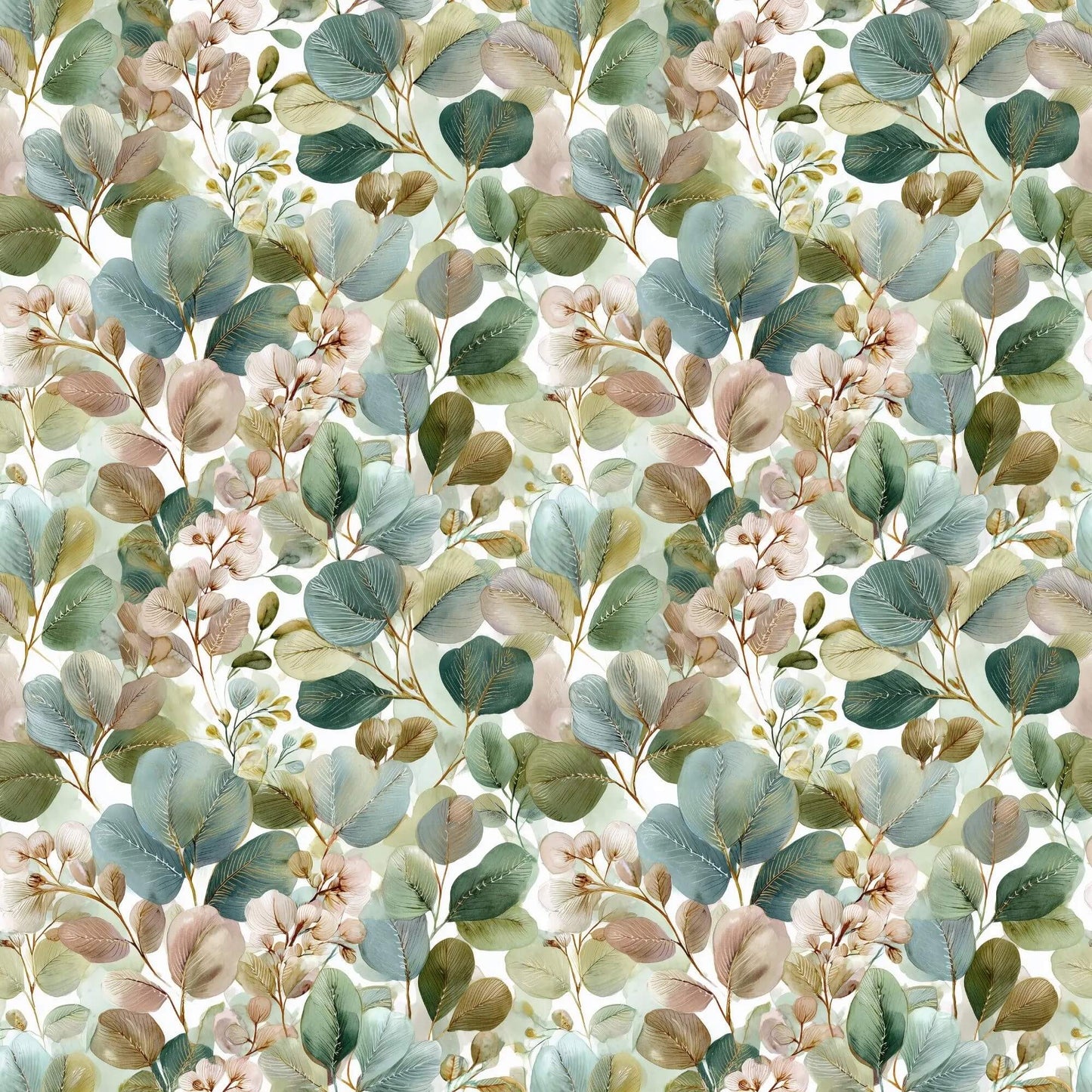 „Minky Glatt Stoff Blättermuster – OEKO-TEX zertifiziert & ideal für Kuscheldecken“