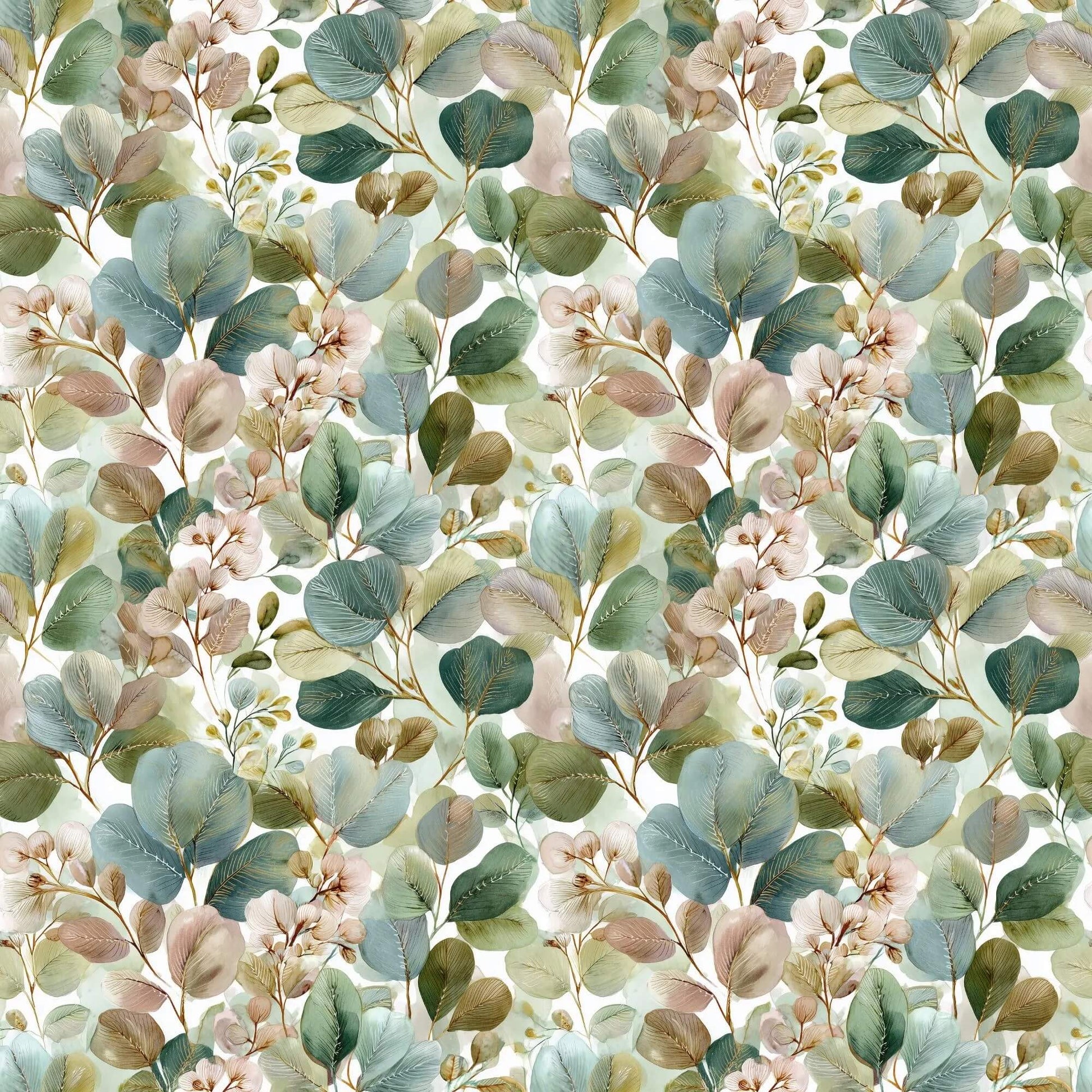 „Minky Glatt Stoff Blättermuster – OEKO-TEX zertifiziert & ideal für Kuscheldecken“