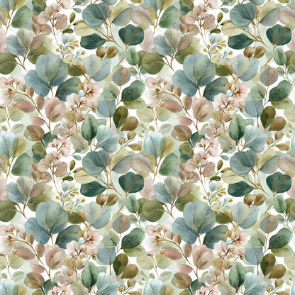 „Minky Glatt Stoff Blättermuster – OEKO-TEX zertifiziert & ideal für Kuscheldecken“