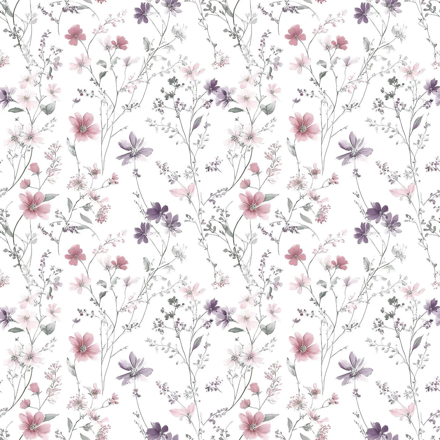 „Minky Glatt Stoff Blumenmuster Weiß – OEKO-TEX zertifiziert & ideal für Kuscheldecken“
