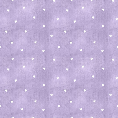 „Minky Glatt Stoff Lila Herzen – OEKO-TEX zertifiziert & ideal für Kuscheldecken“