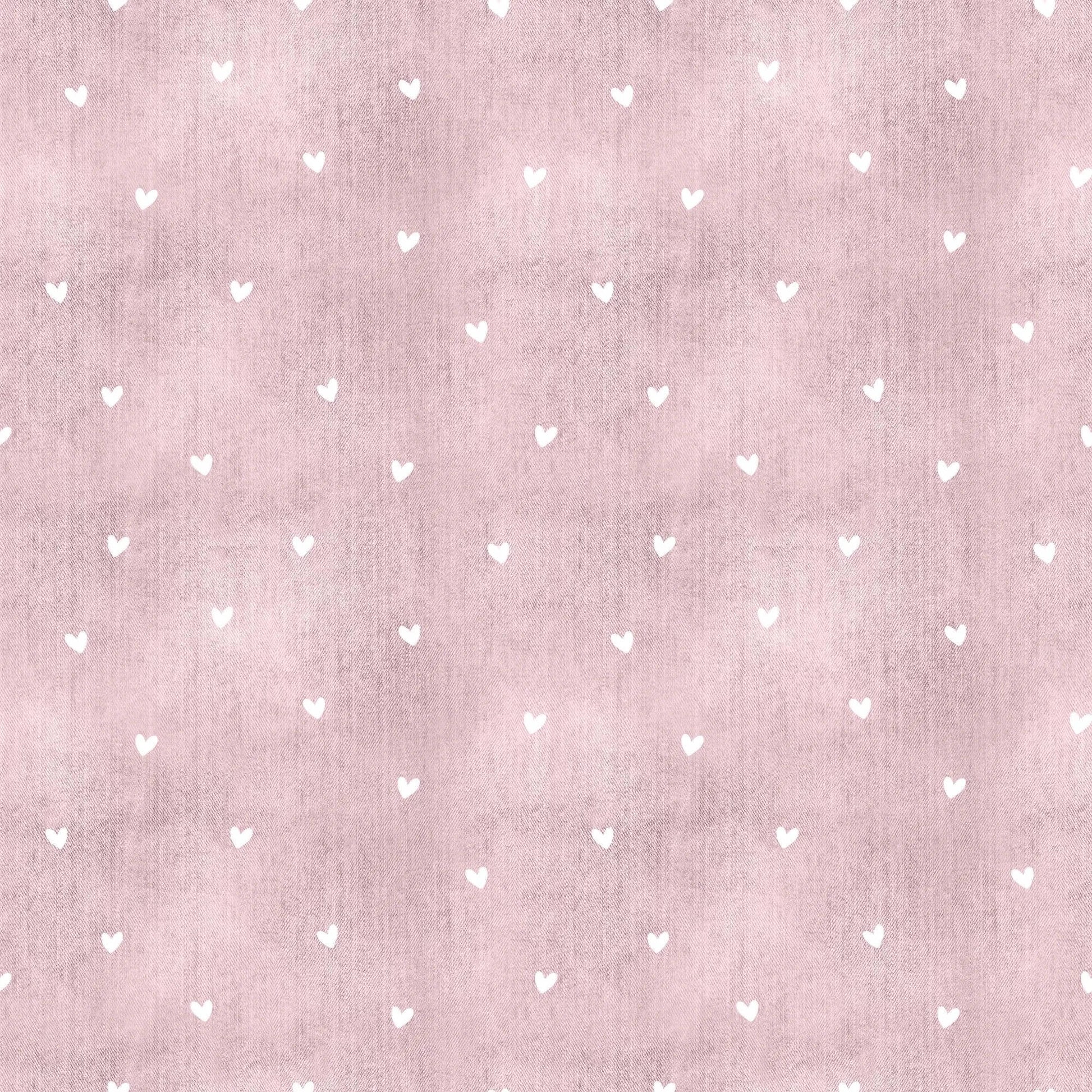 „Minky Glatt Stoff Rosa Herzen – OEKO-TEX zertifiziert & ideal für Kuscheldecken“