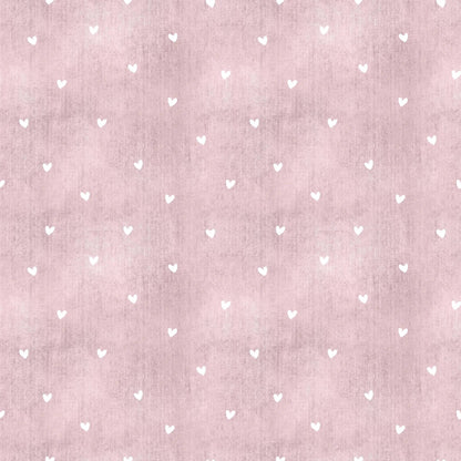 „Minky Glatt Stoff Rosa Herzen – OEKO-TEX zertifiziert & ideal für Kuscheldecken“