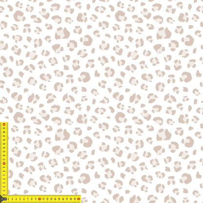 „Minky Glatt Stoff Leo Beige – OEKO-TEX zertifiziert & ideal für Kuscheldecken & Accessoires“