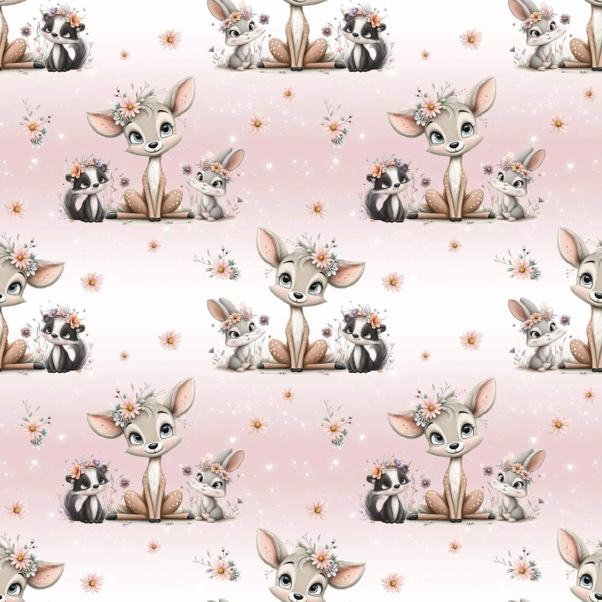 „Minky Glatt Stoff Waldmotiv – OEKO-TEX zertifiziert & ideal für Kuscheldecken“