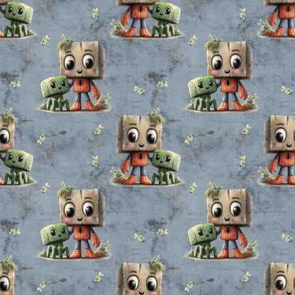 „Minky Glatt Stoff Spider Block – OEKO‑TEX zertifiziert & ideal für Kuscheldecken & Accessoires“