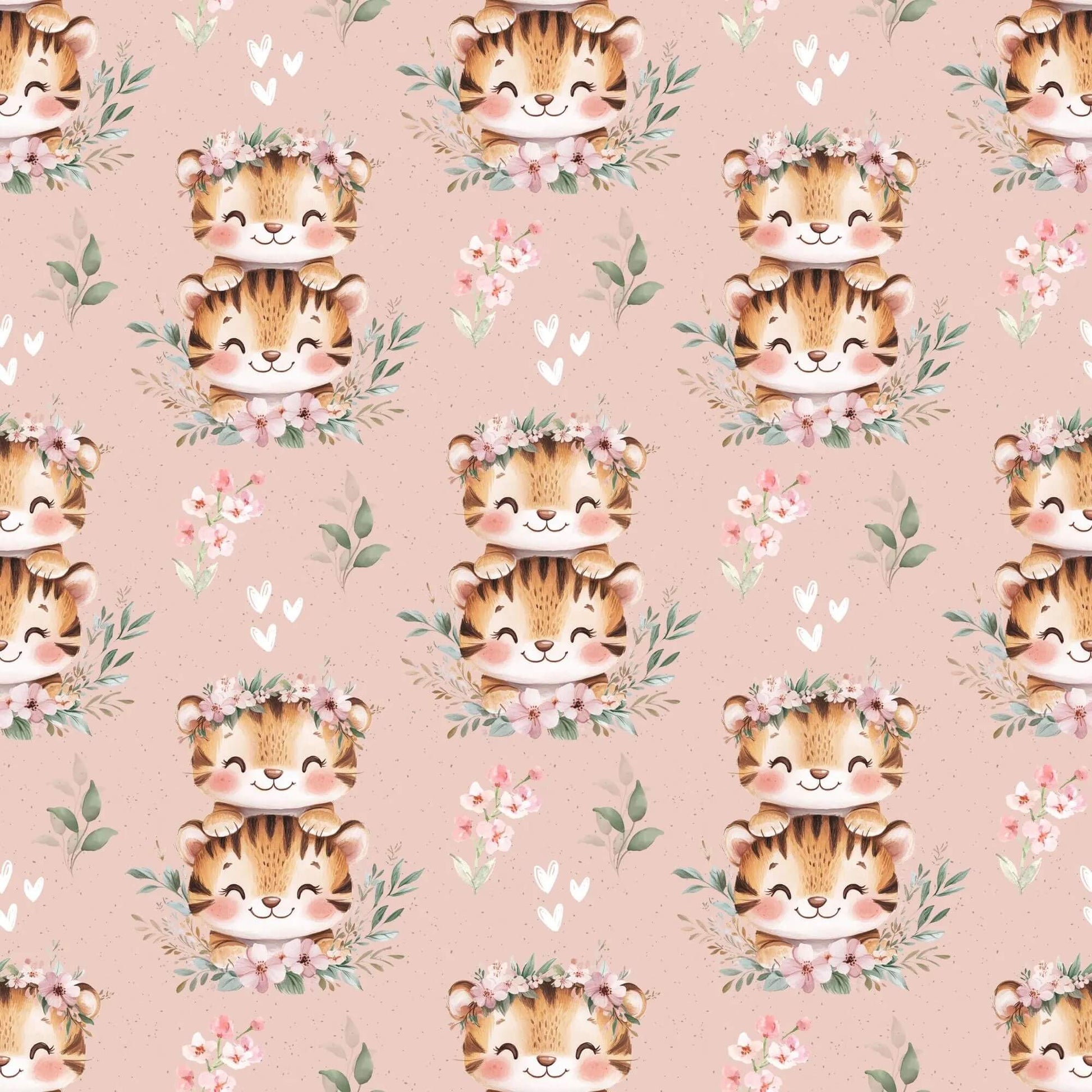 „Minky Glatt Stoff Tigerpaar – OEKO-TEX zertifiziert & ideal für Kuscheldecken & Accessoires“