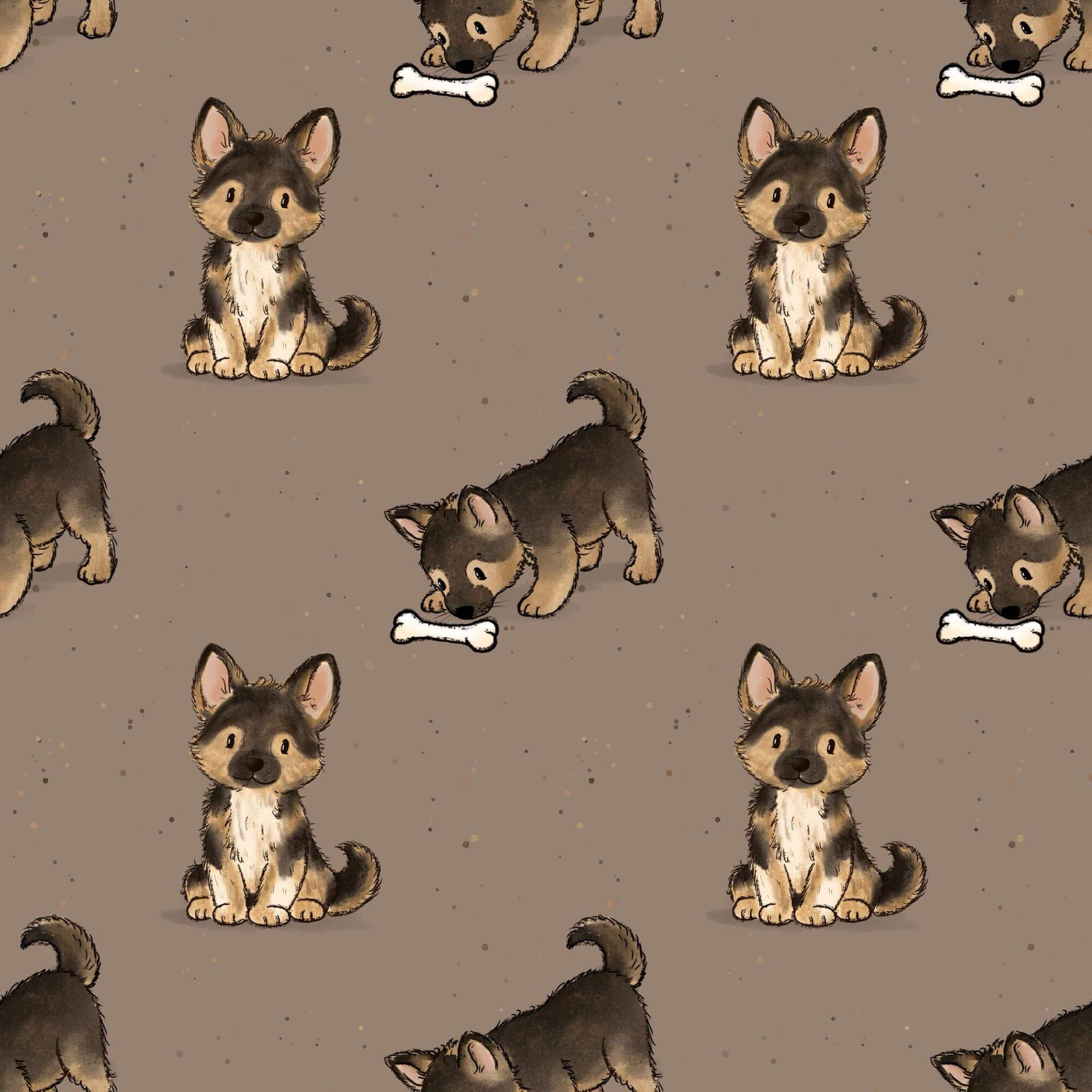 OEKO TEX Kinderstoffe Hund Stoff Meterware nähen
