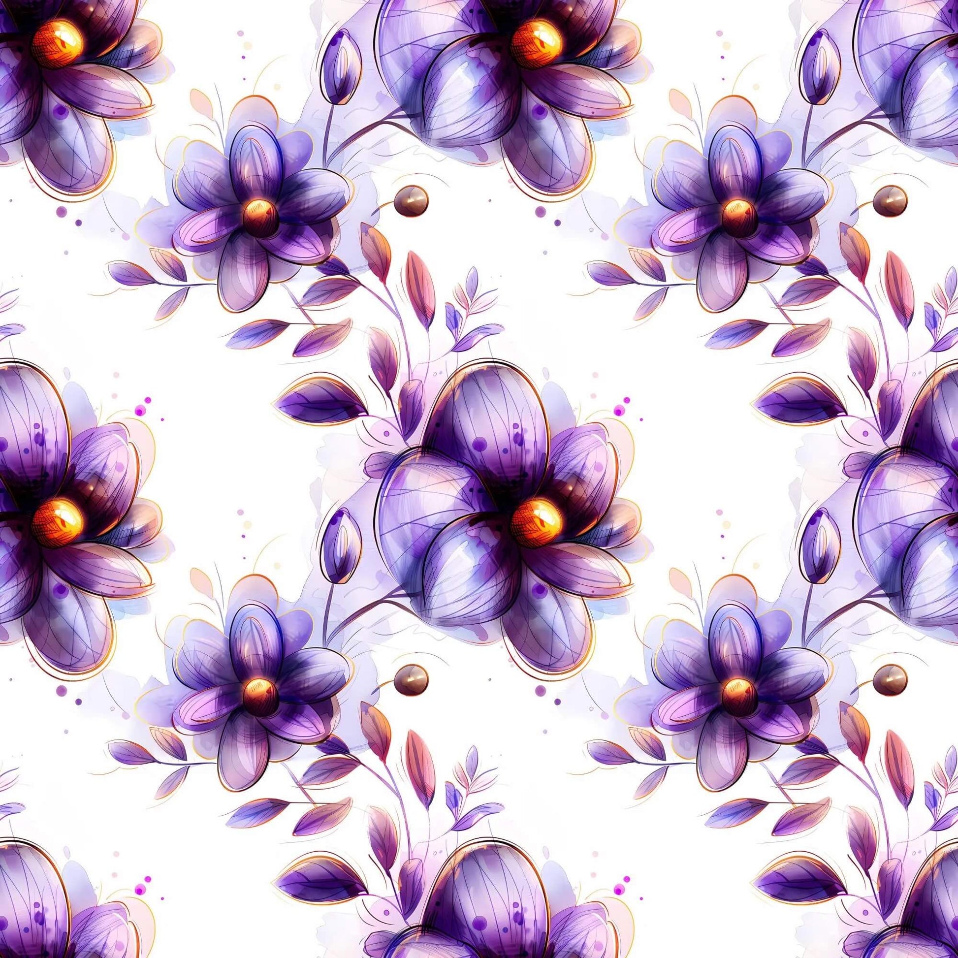 Moderner Blumenstoff Aquarell Stil wiederholendes Design