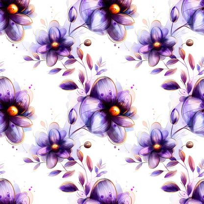 Moderner Blumenstoff Aquarell Stil wiederholendes Design
