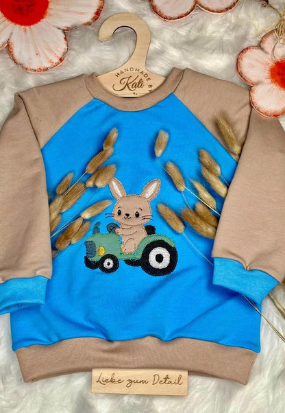 Stickdatei Hase Bauernhofmotiv für Mädchen & Jungen