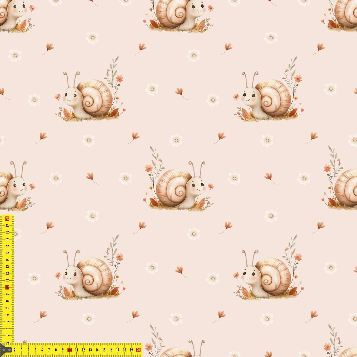 Kinderstoffe Schnecke French Terry OEKO TEX zertifiziert
