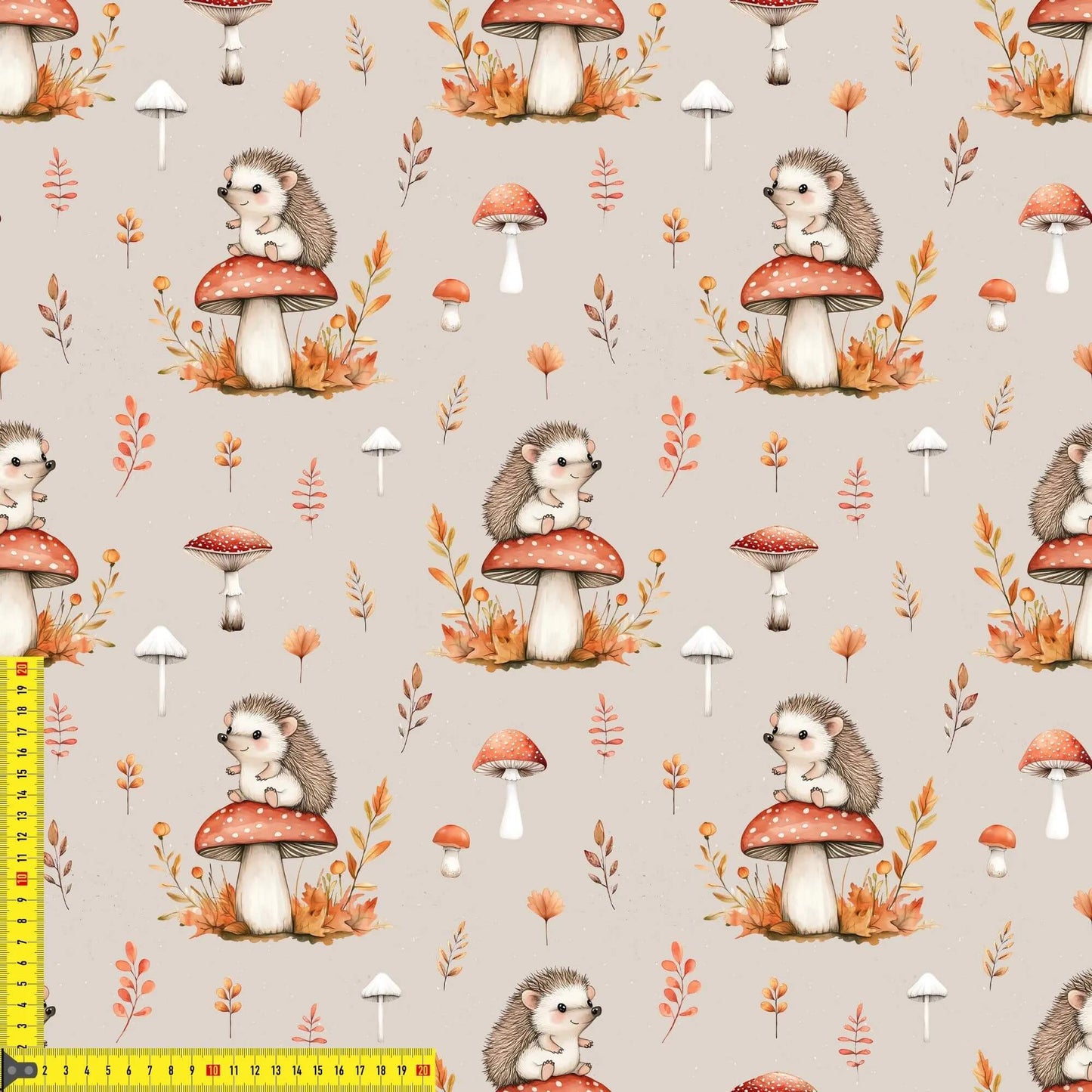 Kinderstoffe und Babystoffe Igelzauber auf Jersey French Terry Baumwolle OEKO TEX 100
