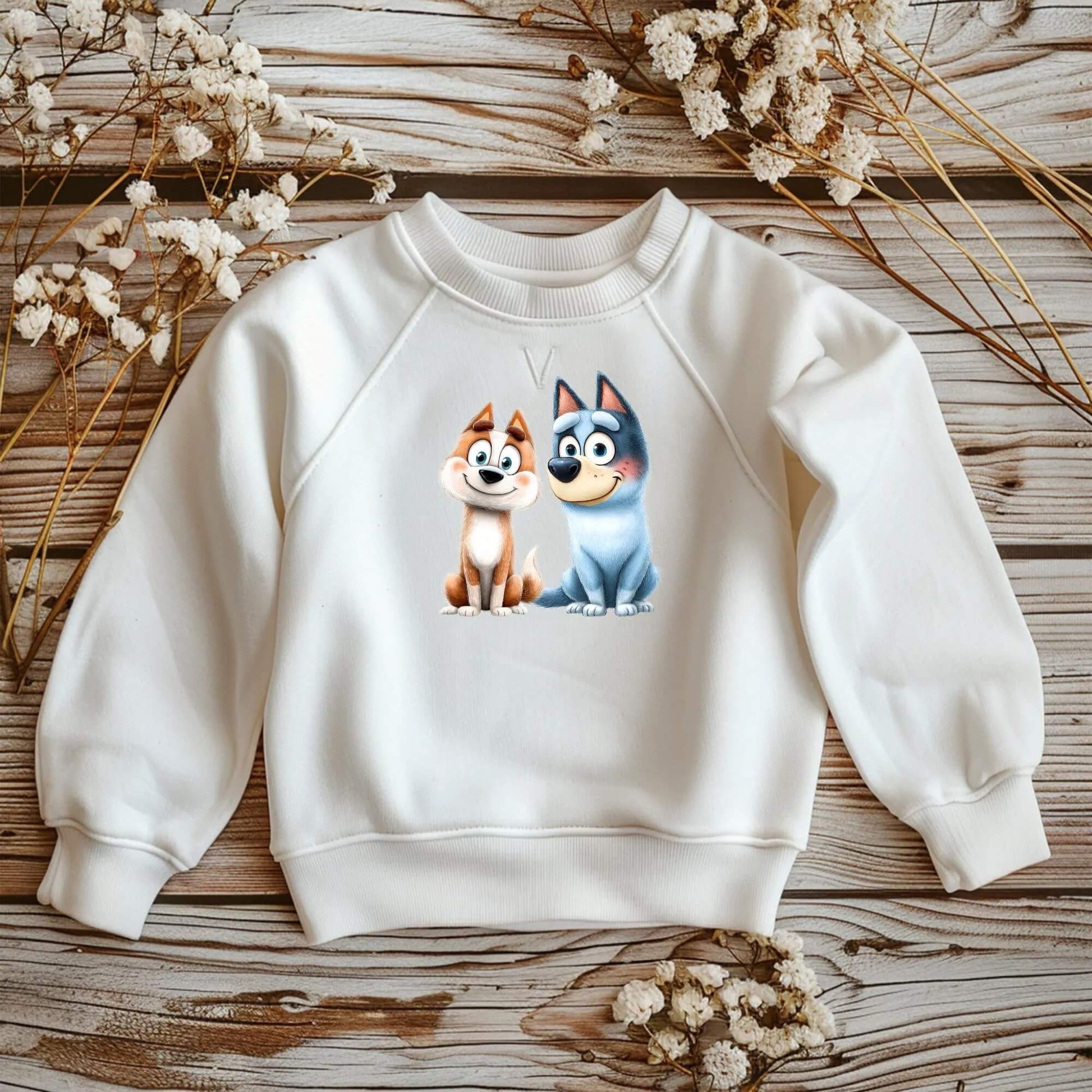 Hunde Bügelmotiv Kinder Freundschaft DTF Folie DIY Kleidung
