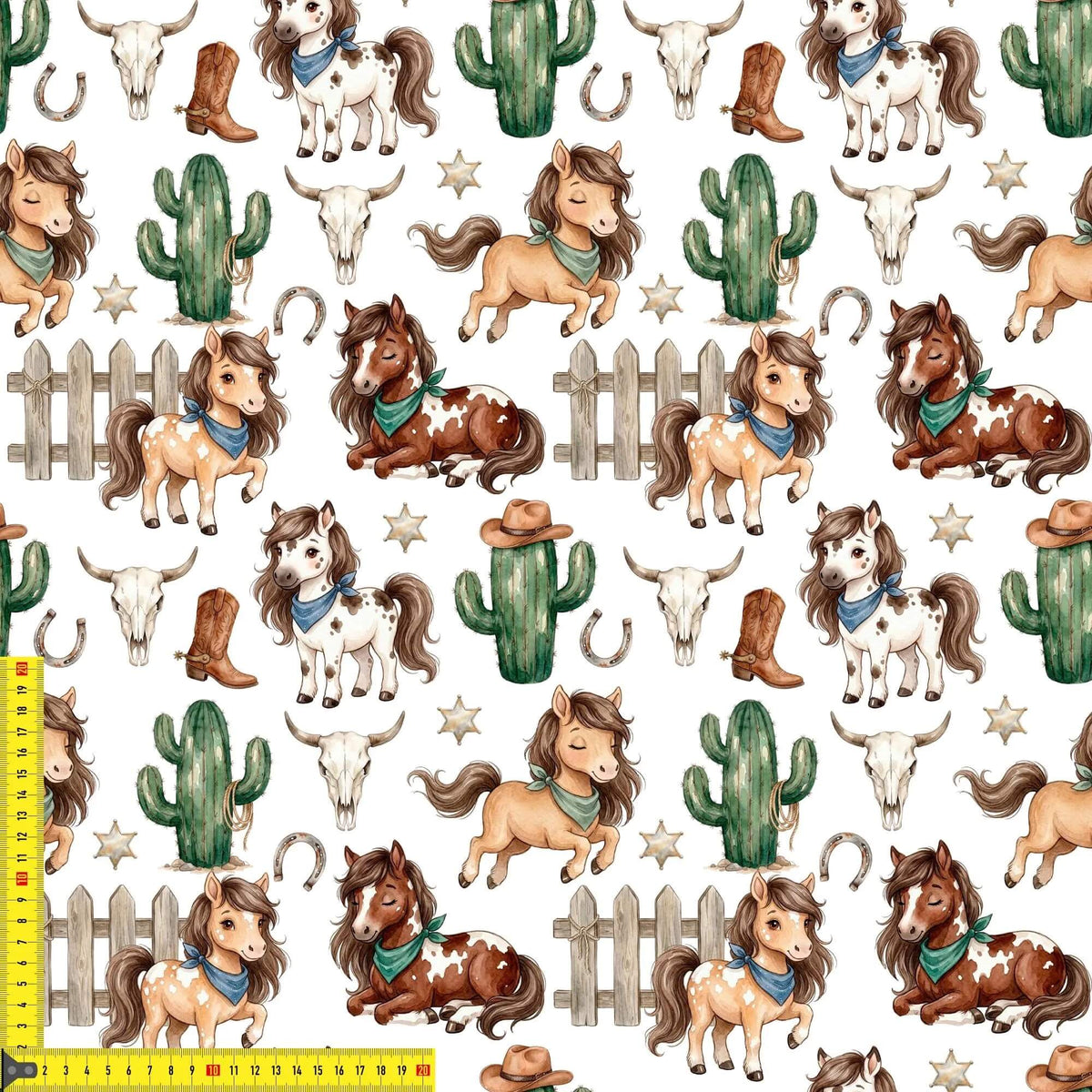 Stoff Meterware Little Wild West Kinderstoffe Babystoffe
