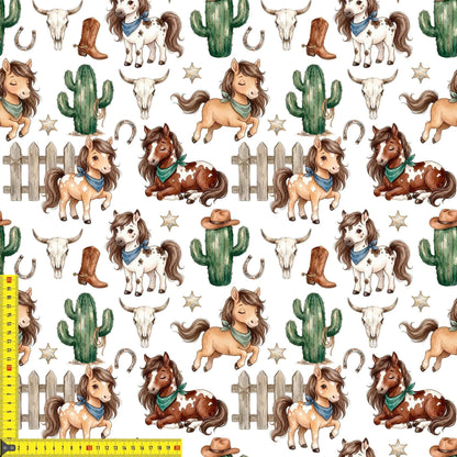 Stoff Meterware Little Wild West Kinderstoffe Babystoffe