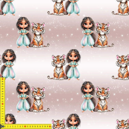 Princess of the Wild Musselin – leichter Stoff für Baby‑ und Kinderkleidung im Fantasielook
