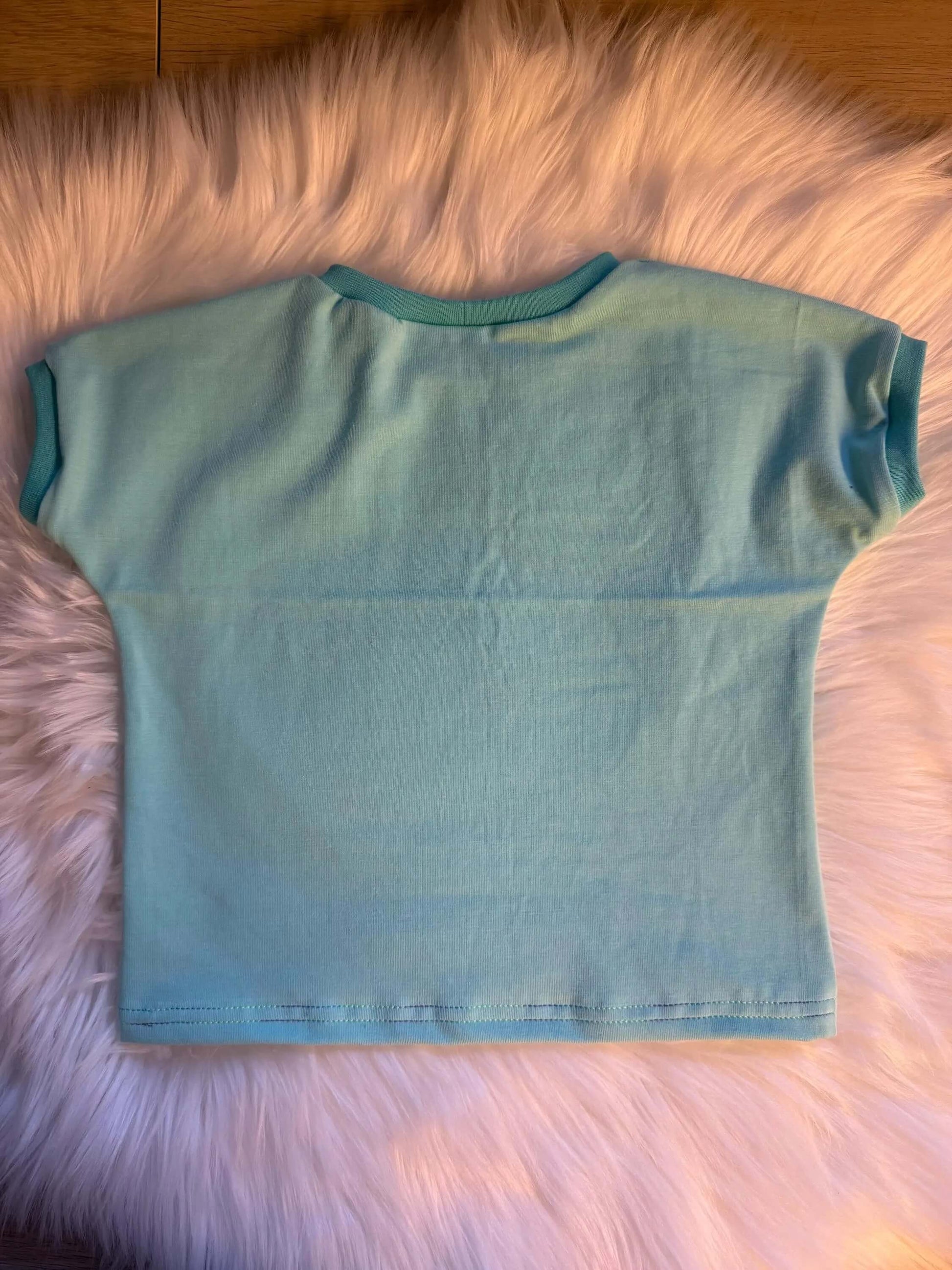 Handmade Sommer‑Set aus Jersey in Blau
