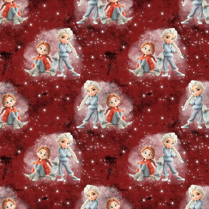 OEKO-TEX zertifizierter Kinderstoff mit Skater Girls Design